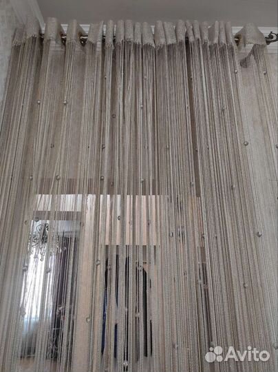 Шторы нити кисея