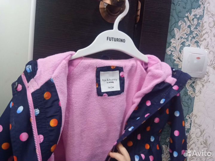 Ветровка куртка для девочки 74