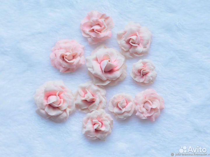 Розы из полимерной глины для творчества