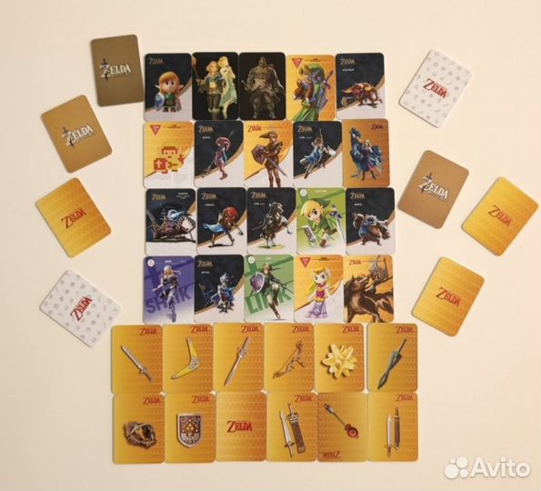Карточки Amiibo Zelda Tears of Kingdom 40 шт