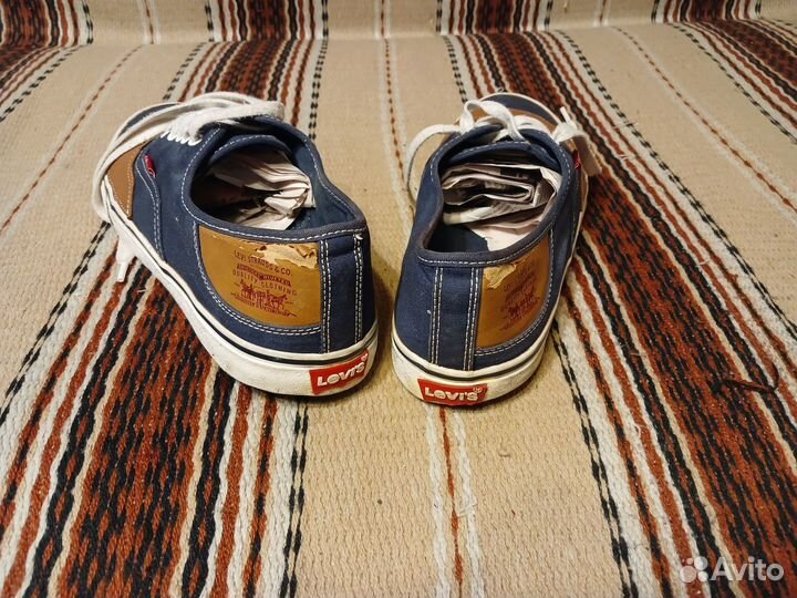 Кеды мужские, levis, 44 р.,синие