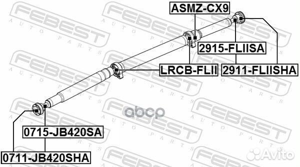 Пыльник ШРУСа карданного вала 0715jb420sa Febest