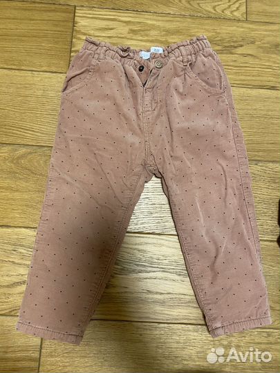 Утепленные брюки zara 92