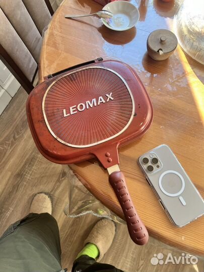 Скорода гриль двусторонняя leomax