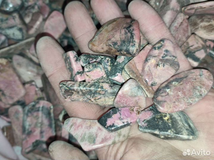 Родонит галтовка оптом
