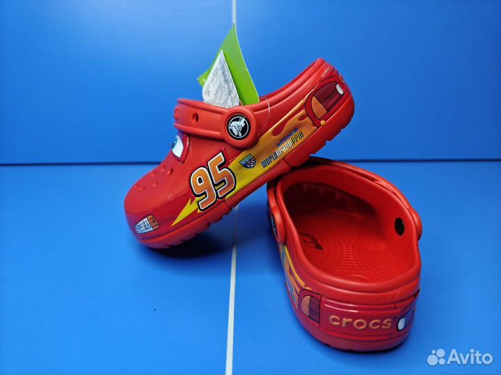 Crocs McQueen Cars сабо тачки j1 j2 j3 m4 m5 m6