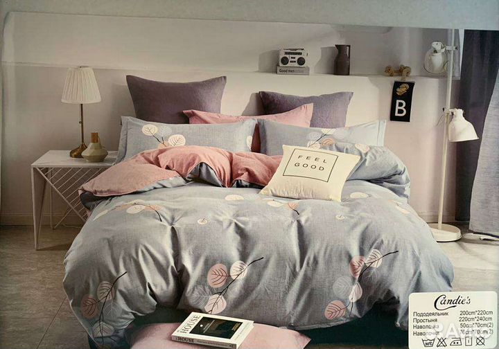 Постельное белье сатин евро Candies