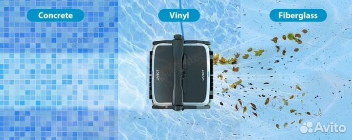 HJ3052PS Wybotics пылесос бассей 130м2 Grampus 800