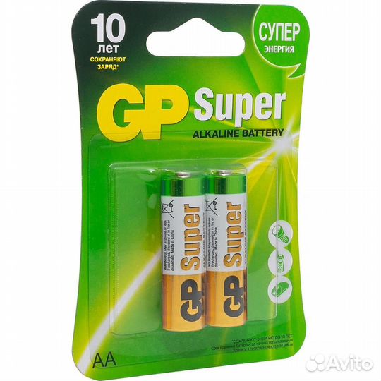 Батарейки GP 15A-CR2 Alkaline AA 2шт #81446