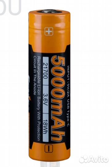 Аккумулятор 21700 Fenix ARB-L21-5000U USB