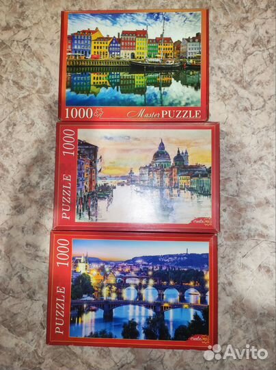 Пазлы 500, 1000 элементов