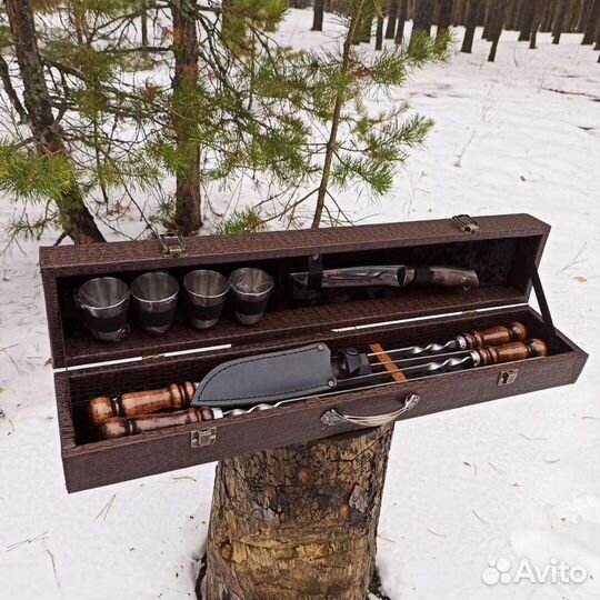 Набор шампуров в кейсе 