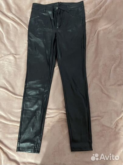 Штаны денские кожаннве 42-44