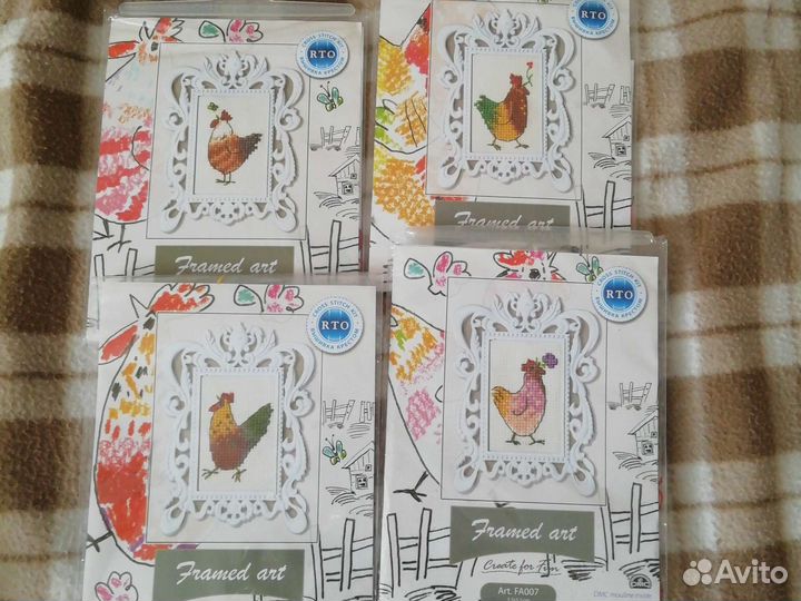 Остатки набора для вышивания (схема+остатки ниток)