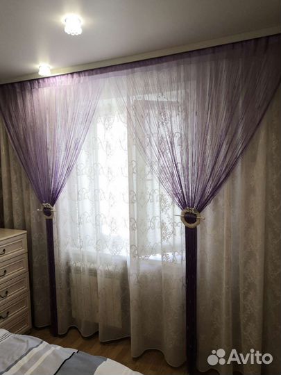 Штора нити кисея Занавеска нитяная