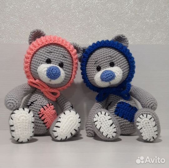 Вязаная игрушка Мишка Тедди