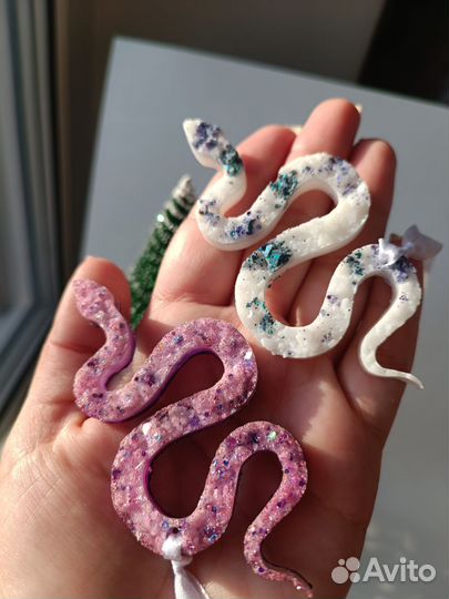 Ёлочные игрушки из эпоксидной смолы