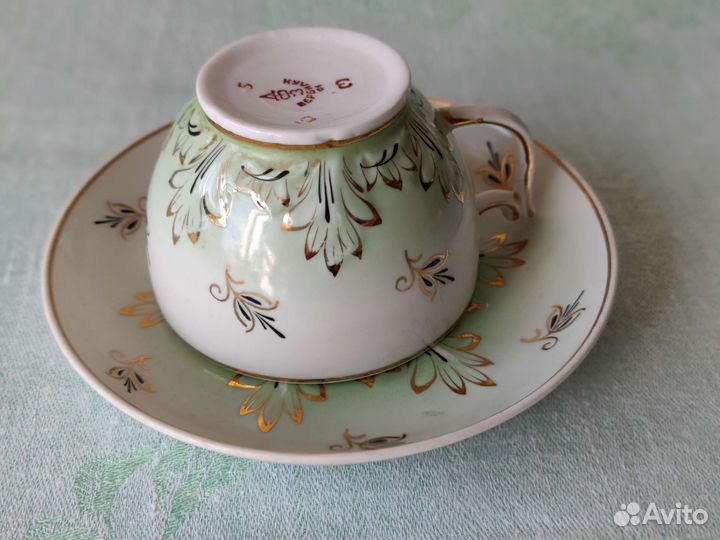 Чашка с блюдцем барбарис