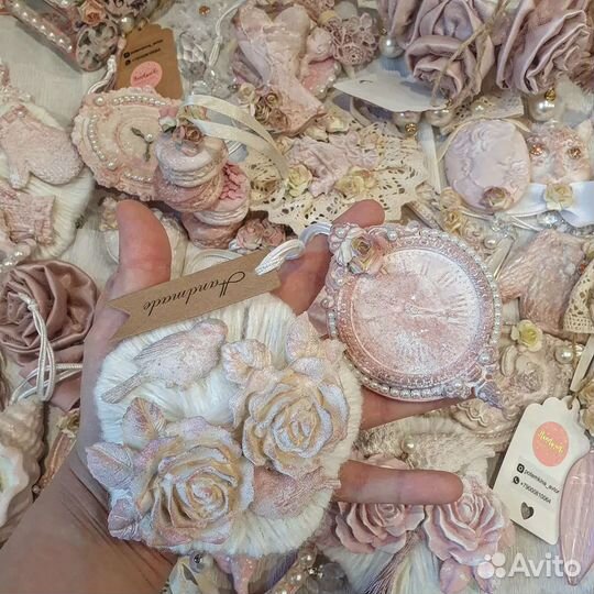 Набор ёлочных украшений ручной работы