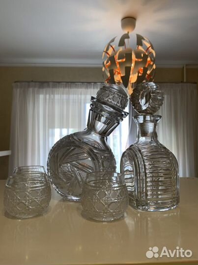 Штофы и графины СССР хрусталь