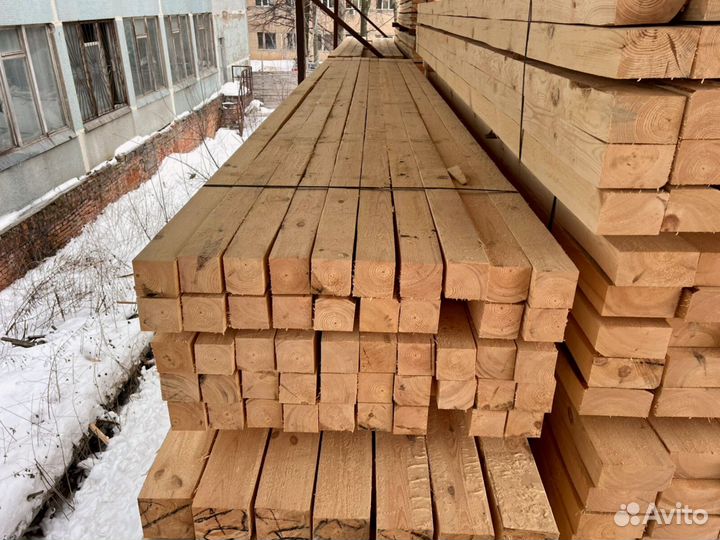 Брус обрезной 100х150х6000мм от производителя