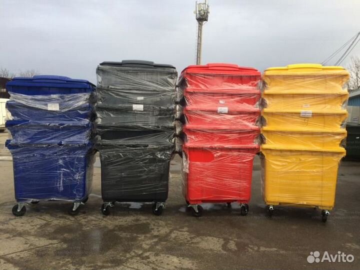 Мусорный Пластиковый Евроконтейнер 1100л C1741