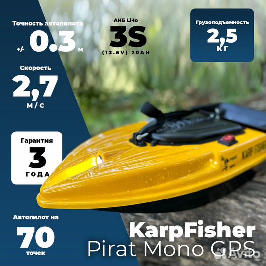 Прикормoчный кoрaблик Каrр mini mоno gрs