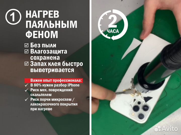 Замена заднего стекла / крышки iPhone