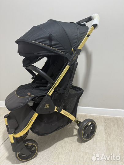 Коляска babalo золотая рама