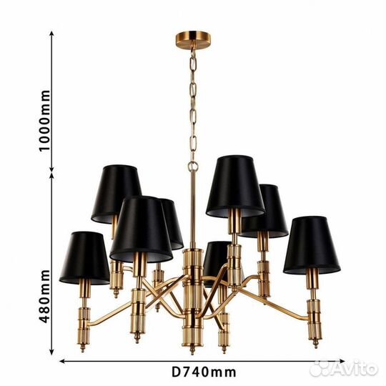 Люстра подвесная в спальню модерн