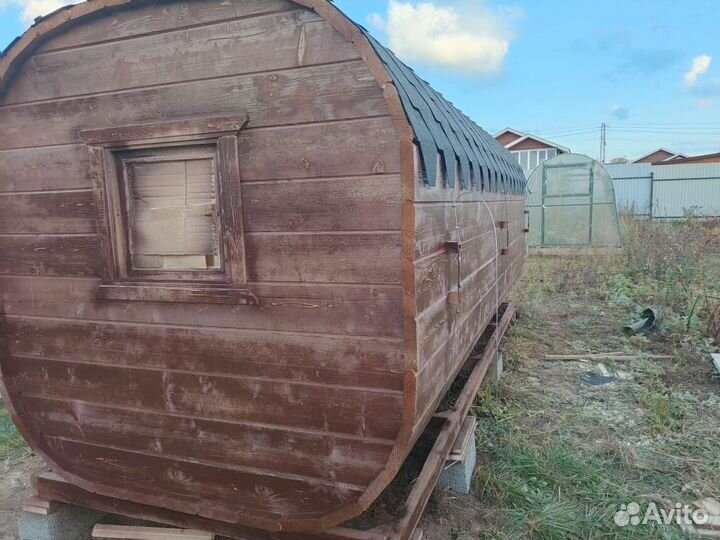 Баня-бочка под ключ