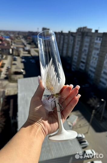 Бокалы свадебные аксессуары