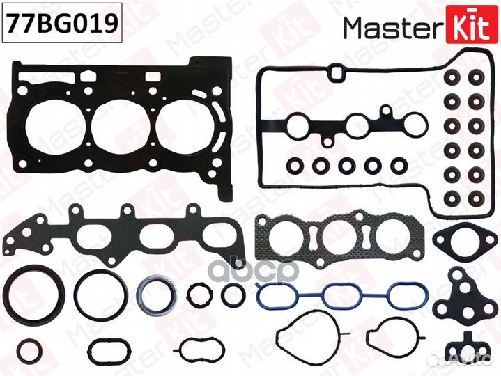 Комплект прокладок двигателя 77BG019 MasterKit