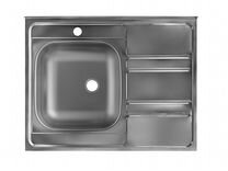 Кухонная мойка ukinox Иннова IND800 600, сталь, 6