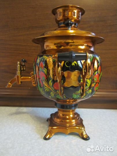 Электросамовар 3л. СССР. хохлома