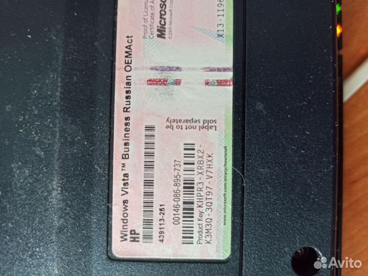 Ноутбук hp Compaq6715b