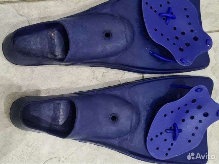 Ласты детские и лопатки для плавания