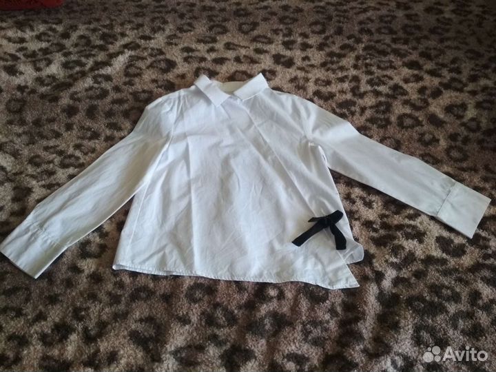 Белая рубашка Zara для девочки 134