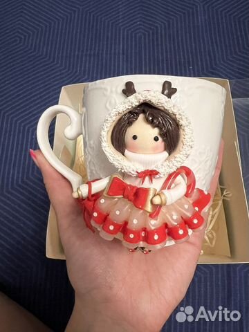 Кружка с полимерной глиной