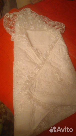 Одеяло для новорождённого на выписку