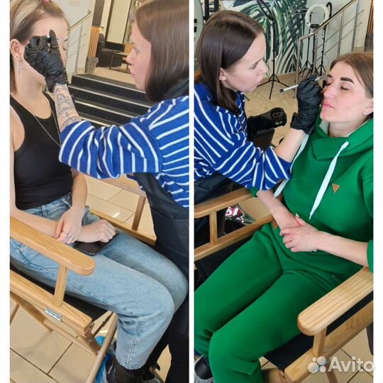 Модель на брови