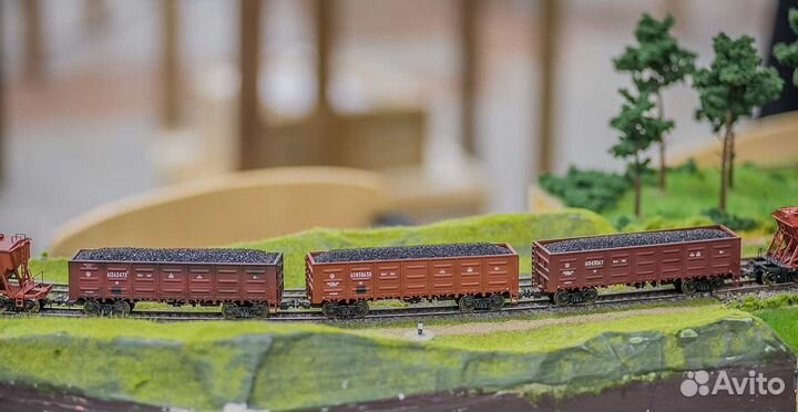 Уголь в полувагон 1:87