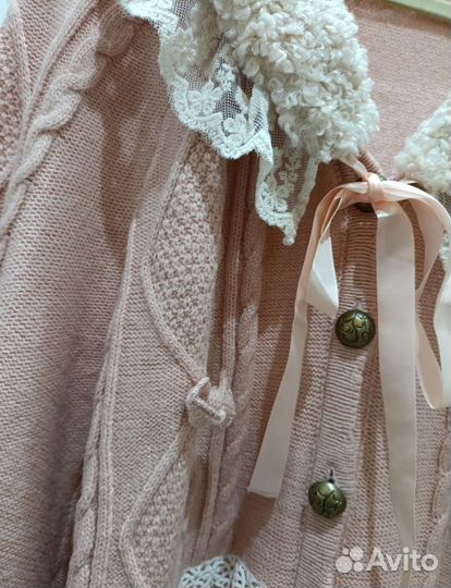 Накидка пончо бохо-шик