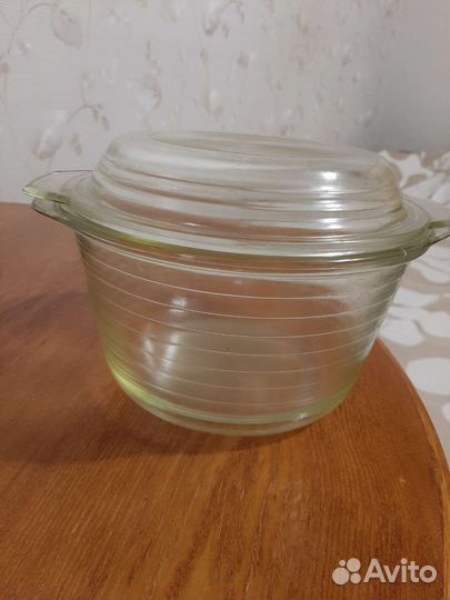 Кастрюля жаропрочная стекло СССР