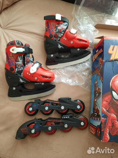 Коньки ролики 2 в 1