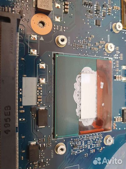 Материнская плата с процессором