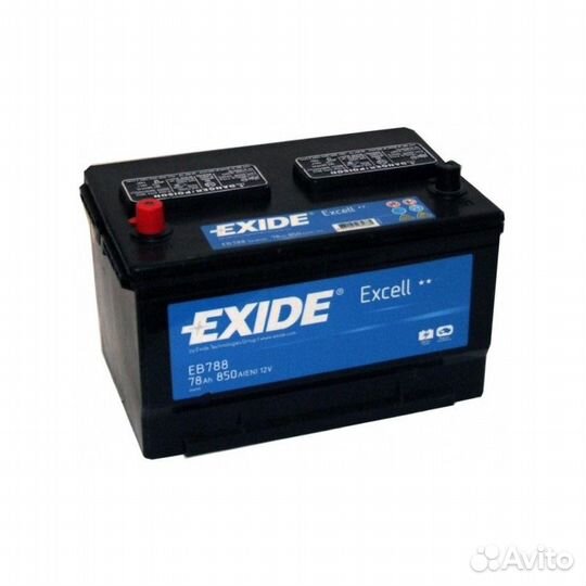 Аккумулятор Exide Excell eb788 78 а/ч американец