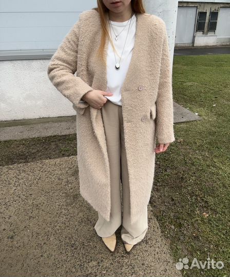 Пальто с ворсом новое