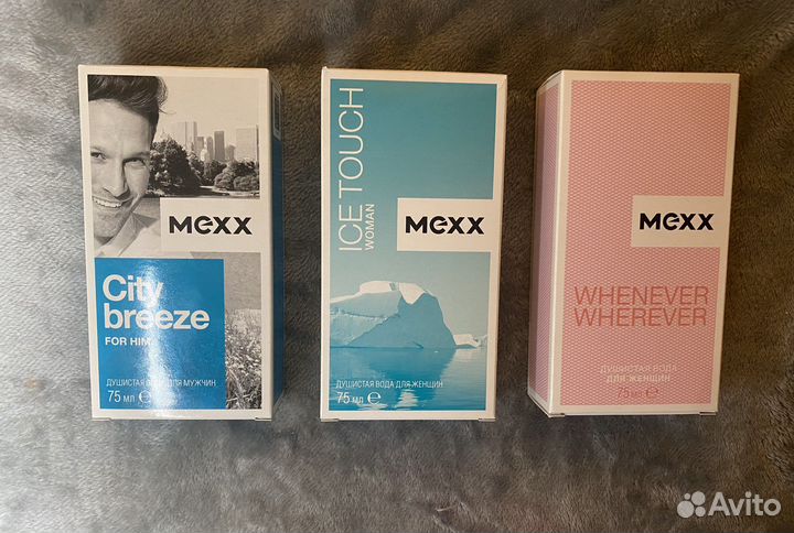 Мужская женская душистая вода mexx оригинал