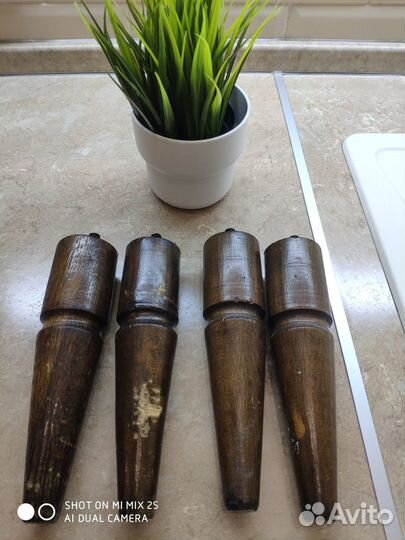 Винтажные ножки для шкафа СССР дубовые